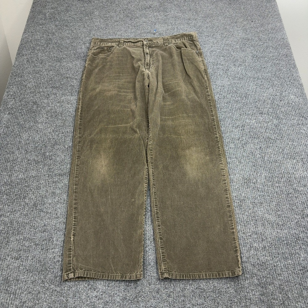 Calvin Klein Jeans Pants Mens 38 Brown Cotton Corduroy Straight Leg Casual Style
